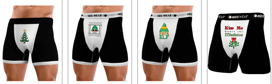 mens christmas underwear collection