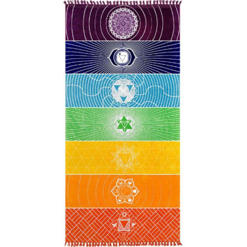 60 in Rainbow Chakra Tapestry-tapestry-NDS WEAR-NDS WEAR