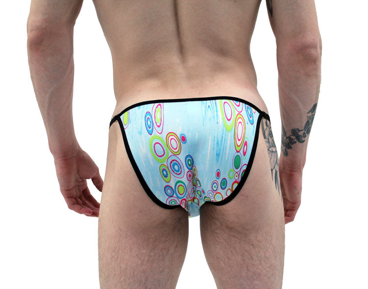 Acrylic Drops String Brief Men's Underwear-Mens Bikini-NDS WEAR-NDS WEAR