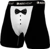 Black Tie Tuxedo Underwear Boxer Brief, Formal Tuxedo Undies-Mens Brief-NDS WEAR-Small-Black/White-NDS WEAR