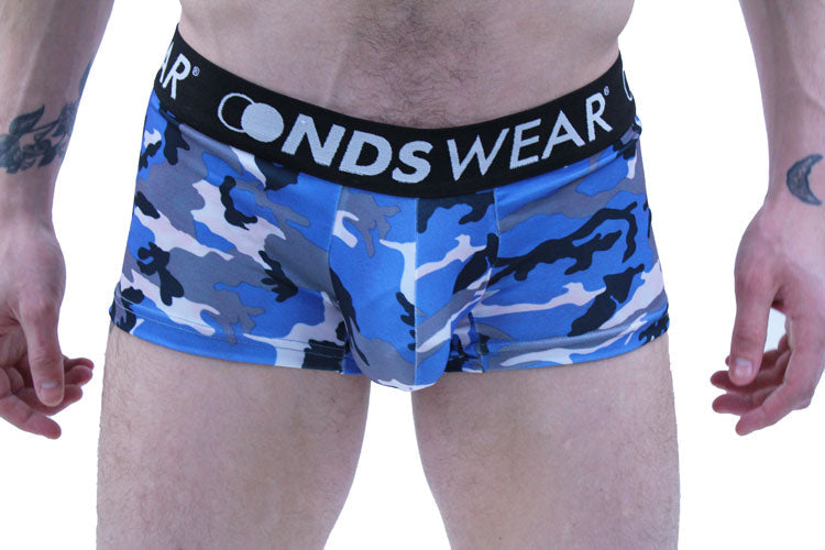 Blue Camo Men's Trunk Underwear-Mens Trunk Underwear-NDS Wear-NDS WEAR