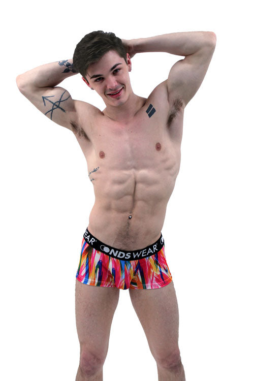 Brush Stroke Men's Short Trunk Underwear-Mens Trunk Underwear-NDS Wear-NDS WEAR