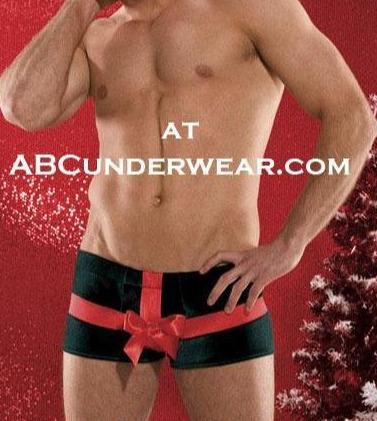 Christmas Present Mens Boxer Brief - Holiday Underwear Surprise-Boxer Brief-NDS Wear-Small-Green-NDS WEAR