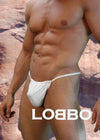 Classic White Cotton G-String for Men - By NDS Wear-NDS Wear-LOBBO-Small-Medium-White-NDS WEAR