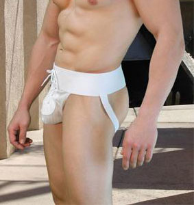 Discover the Odysseus Roman Tie Jock - A Sophisticated and Cozy Men's Undergarment - By NDS Wear-NDS Wear-Nds Wear-Small-White-NDS WEAR