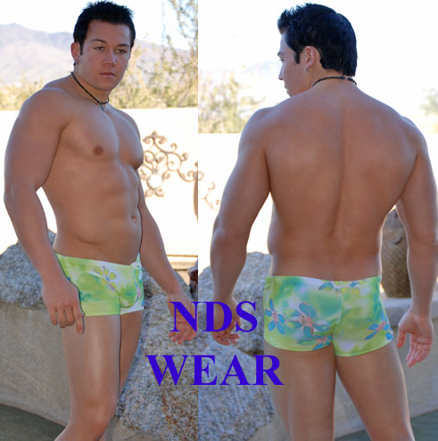 Elegant Green Floral Midcut Swimsuit for a Stylish Poolside Look-NDS Wear-NDS WEAR-NDS WEAR