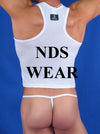 Elegant Jacquard Men's Posing Strap - By NDS Wear-NDS Wear-nds wear-One-Size-White-NDS WEAR