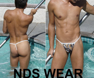 Elevate Your Intimate Style with Sheer Masquerade G-String - By NDS Wear-Mens Thong-NDS WEAR-NDS WEAR
