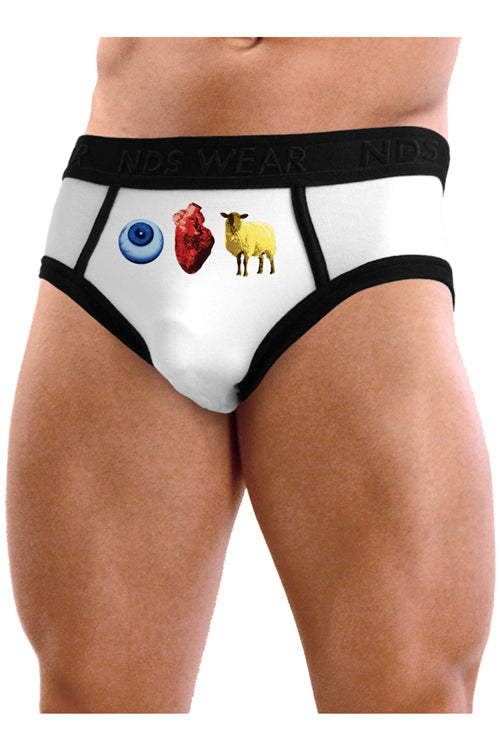 Eye Heart Ewe - MensBrief Underwear-Mens Brief-NDS Wear-Small-NDS WEAR