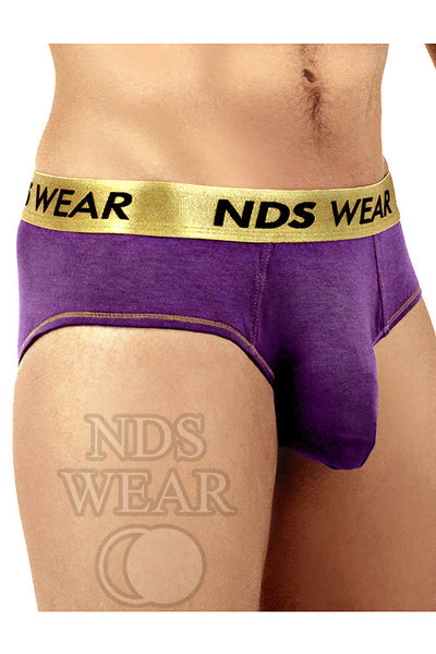 Gold Status Anatomically Correct Brief-Mens Brief-NDS Wear-Small-Purple-NDS WEAR