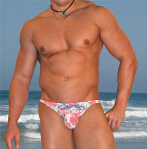 Hibiscus Men's Bikini-NDS Wear-NDS WEAR-Small-Blue Hibiscus-NDS WEAR