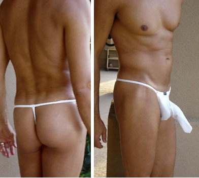 High-Quality and Comfortable DIQ 1 G-String for Men - By NDS Wear-Mens Thong-nds wear-Small-Medium-White-NDS WEAR