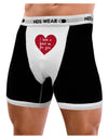 I Have a Heart On For You Mens Boxer Brief Underwear-Boxer Briefs-NDS Wear-Black-with-White-Small-NDS WEAR