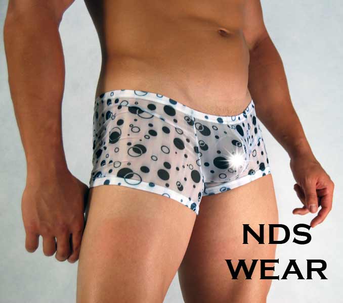 Low Rise Sheer Eclipse Men's Short-NDS Wear-nds wear-Small-White-Eclipse-NDS WEAR