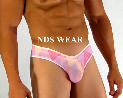 Mens Pink Diamond Brief-Mens Brief-ABCunderwear.com-Small-NDS WEAR