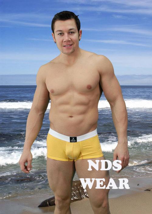 Men's Trunk with Contrast-Mens Trunk-NDS WEAR-Small-Yellow-NDS WEAR