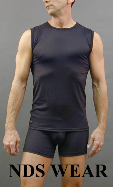 Microfiber Muscle Shirt-NDS Wear-NDS WEAR-Large-Black-NDS WEAR