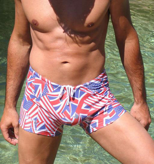 NDS Flags Squarecut Swimwear: Elevate Your Poolside Style-NDS Wear-NDS WEAR-NDS WEAR