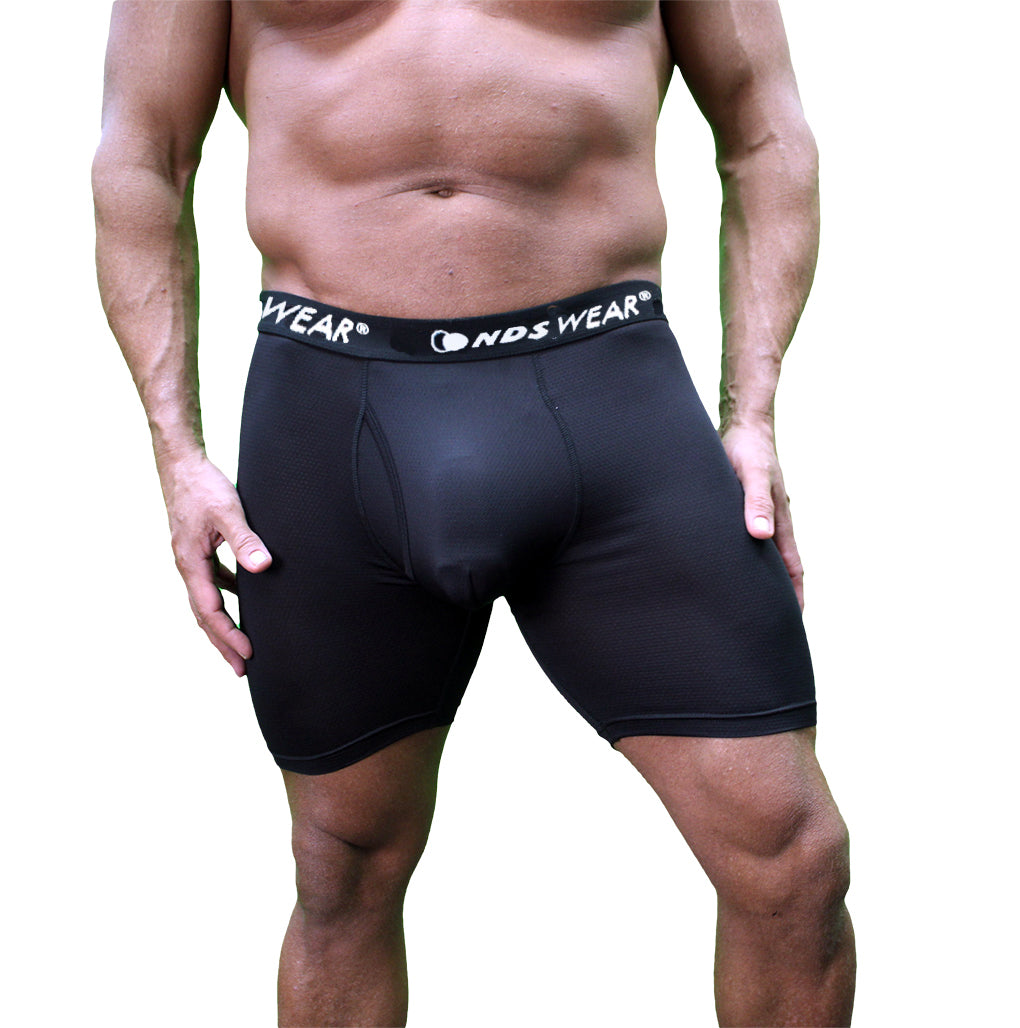 NDS Wear Men’s Sport Mesh Boxer Briefs – Breathable Fly Front Underwear 2-Pack-Boxer Briefs-NDS Wear-NDS WEAR