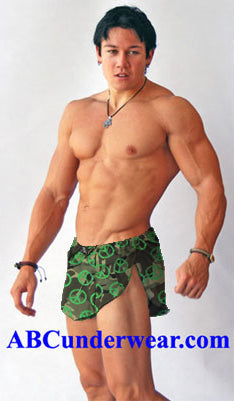 Open Side Printed Shorts-NDS Wear-NDS Wear-NDS WEAR