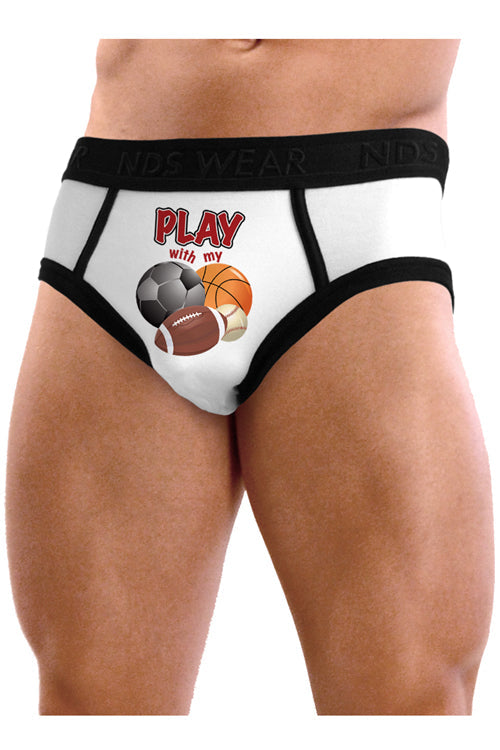 Play With My Balls - MensBrief Underwear-Mens Brief-NDS Wear-Small-NDS WEAR