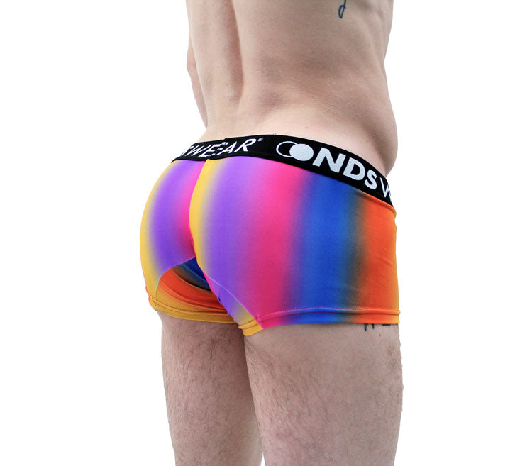 Rainbows Men's Short Trunk Underwear-Mens Trunk Underwear-NDS Wear-NDS WEAR