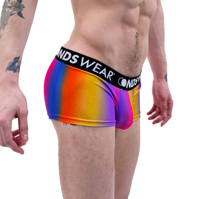 Rainbows Men's Short Trunk Underwear-Mens Trunk Underwear-NDS Wear-NDS WEAR