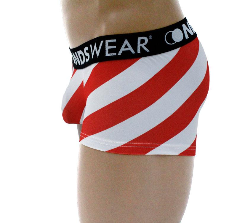Santa Candy Cane Stripe Boxer Brief By NDSwear®-Boxer Brief-NDS Wear-NDS WEAR
