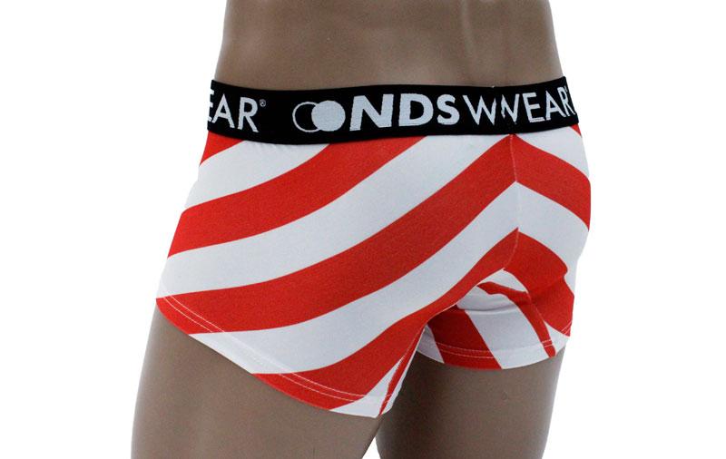 Santa Candy Cane Stripe Boxer Brief By NDSwear®-Boxer Brief-NDS Wear-NDS WEAR