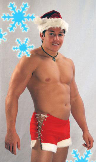 Santa Mens Lace-Up Short - Costume for Christmas-NDS Wear-NDS WEAR-Small-NDS WEAR