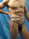 Shop Black Double String Jock - A Stylish and Comfortable Undergarment for Men-Mens Thong-NDS WEAR-NDS WEAR