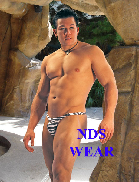 Shop Men's Microfiber Zebra Thong-Mens Thong-NDS Wear-Small-NDS WEAR