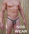 Shop Men's NDS Leopard Print Sheer Double Back Thong-Mens Thong-NDS WEAR-Small-NDS WEAR