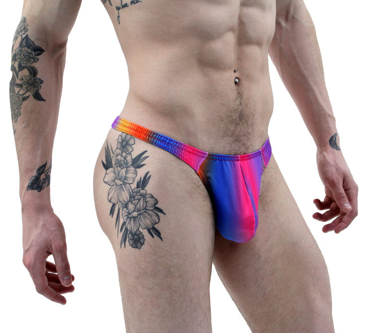 Shop Men's Rainbows Illusion Thong Underwear-Mens Thong-NDS WEAR-Small-NDS WEAR