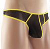Shop Neptio's Rave Mesh Men's Thong for Ultimate Comfort and Style-Mens Thong-Neptio-Small-Yellow-NDS WEAR