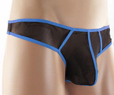Shop Neptio's Rave Mesh Men's Thong for Ultimate Comfort and Style-Mens Thong-Neptio-Small-Blue-NDS WEAR