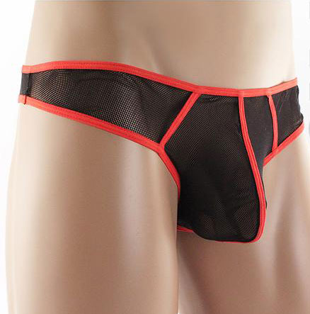 Shop Neptio's Rave Mesh Men's Thong for Ultimate Comfort and Style-Mens Thong-Neptio-Small-Red-NDS WEAR