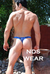 Shop Sheer Blue Camo Thong - A Stylish and Comfortable Addition to Your Lingerie Collection-Mens Thong-NDS WEAR-NDS WEAR