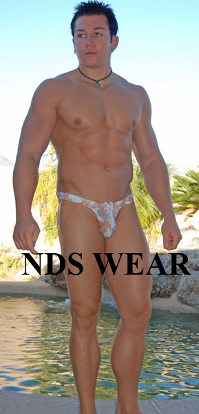 Shop the NDS Hibiscus Thong Swimsuit for a stylish and comfortable swimwear option.-Mens Thong-nds wear-Small-Blue-NDS WEAR
