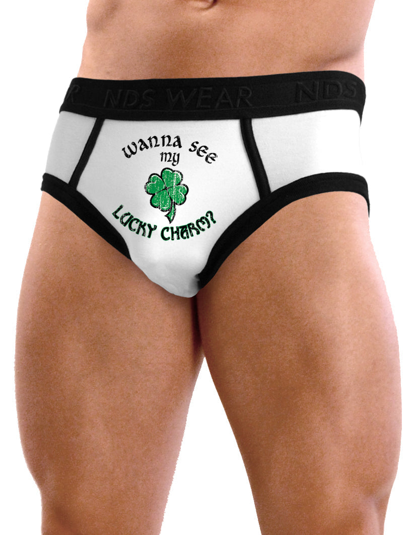 St Patricks Day Fun Men's Brief Underwear - Choose your Print-Mens Brief-NDS Wear-Small-Wanna-See-My-Shillelagh-NDS WEAR