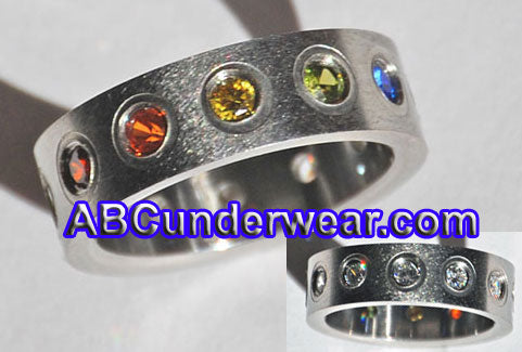 Stainless Steel Rainbow Ring-NDS Wear-NDS WEAR-6-NDS WEAR