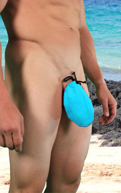 Tanning Pouch Raindrop Tanning Cover for Men By Neptio®-Tanning Cover-NDS Wear-One-Size-Blue-NDS WEAR