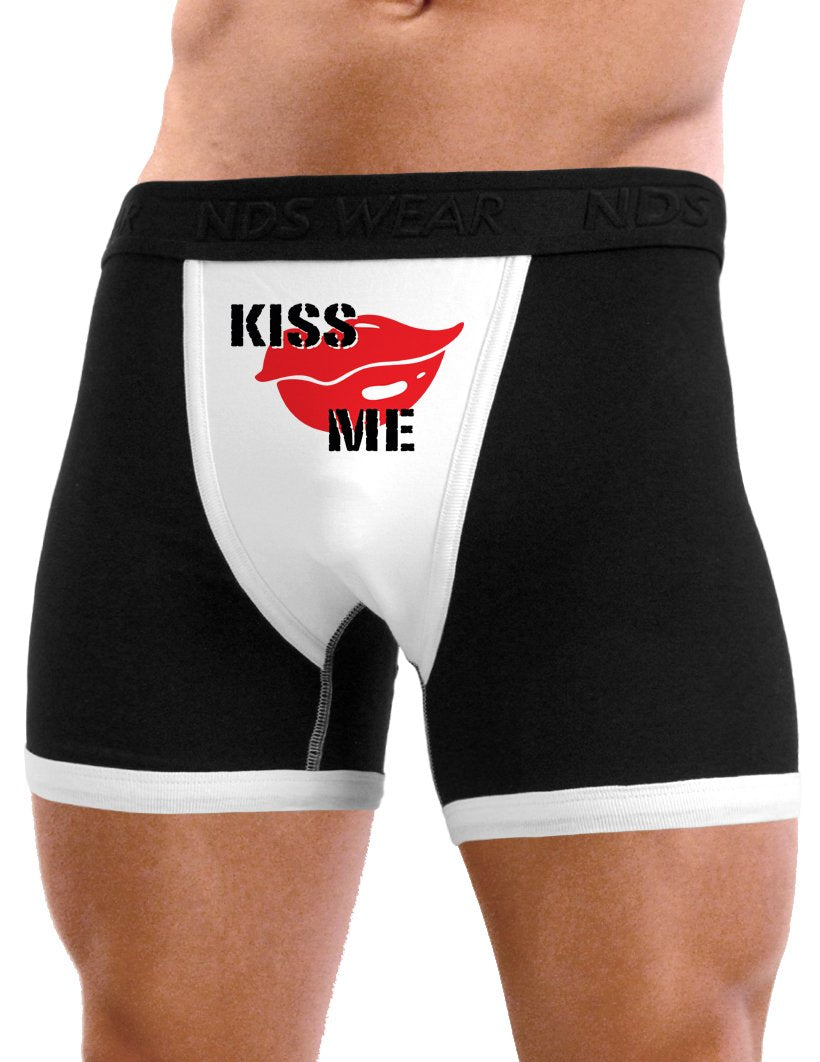 Valentines Day Mens Sexy Printed Boxer Briefs - Valentine‘s Day Designs-Boxer Briefs-NDS Wear-Kiss Me-Small-NDS WEAR