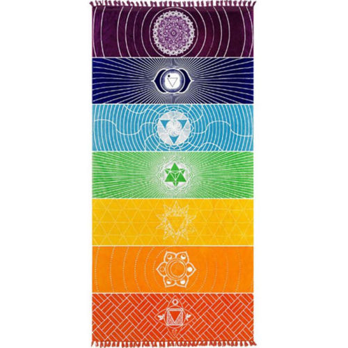 60 in Rainbow Chakra Tapestry-tapestry-NDS WEAR-NDS WEAR