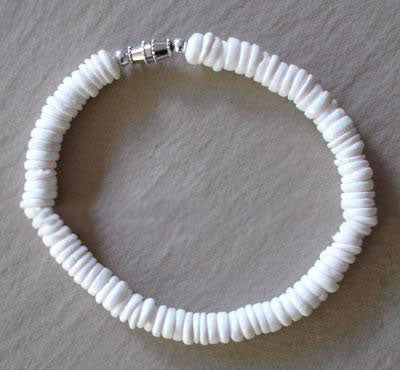 8" Puka Shell Bracelet-Bracelet-NDS WEAR-White-NDS WEAR