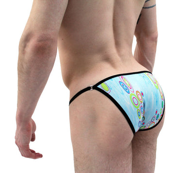Acrylic Drops String Brief Men's Underwear-Mens Bikini-NDS WEAR-NDS WEAR