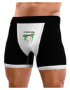 Anaconda Design Green Text Mens Boxer Brief Underwear-Boxer Briefs-NDS Wear-Black-with-White-Small-NDS WEAR