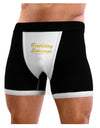 Birthday Entourage Text Mens Boxer Brief Underwear by TooLoud-Boxer Briefs-NDS Wear-Black-with-White-Small-NDS WEAR