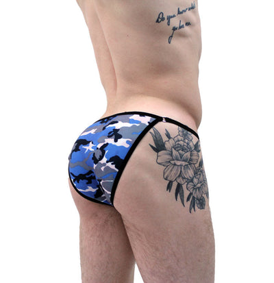 Blue Camo String Brief Bikini Underwear-Mens Bikini-NDS WEAR-NDS WEAR