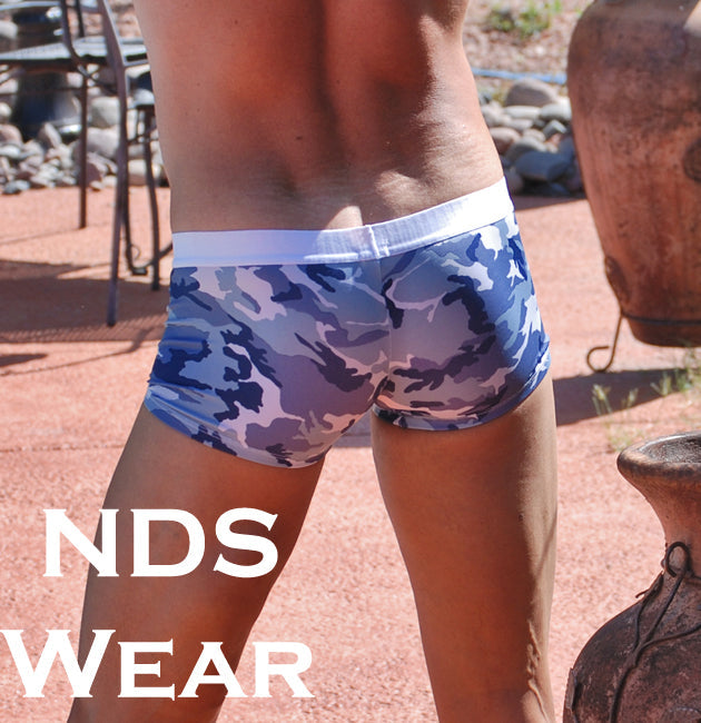 Blue Grey Camo Hot Short-NDS Wear-NDS Wear-NDS WEAR